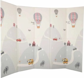 KIK Detská penová podložka 150x200 cm, dvojstranná skladacia, Street Designs