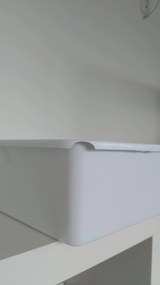 usporadejto.cz 2. akosť - Organizér, úložný box do hlbokých skríň a špájz, TRAY - 50 x 34 x 12cm, biela