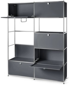 Kovový skriňový systém »CN3«, sivý