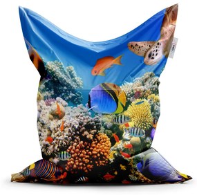 Sablio Sedací vak Korálový útes - 200x140 cm