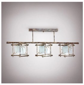 Luster na tyči SAVANNAH KUBO 3xE27/40W/230V svetlý