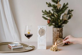 Bella Rose Pohár na víno Nasávam vianočnú atmosféru + vianočná krabička