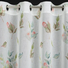 ZÁVES NA KRÚŽKOCH ROSA 1 140X250 CM VZOROVANÁ