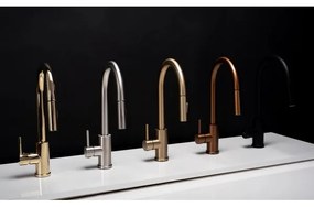 REA-B9147 - Drezová batéria s vysúvacou sprškou FRESH 39,5 cm matná čierna