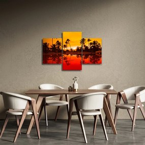 Obraz - Západ slnka nad rezortom (90x60 cm)