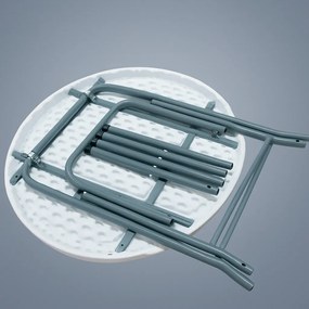 Skladací okrúhly "barový" stôl