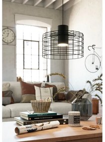 Eglo 43627 - Luster na lanku MILLIGAN 1xE27/40W/230V pr. 38 cm čierna