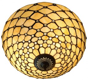 Vitráž stropnica do obývačky Ø41 HIVE PEARL