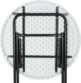Cateringový skladací barový stôl STABLE 72 cm biely