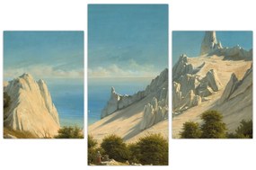 Obraz - Georg Emil Libert, View of Sommerspiret, the Cliffs of Møn, reprodukcia (90x60 cm)
