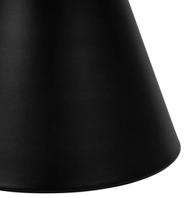 BOSCO Prírodný dub / čierna noha – OKRÚHLY KÁVOVÝ STOLÍK 65 cm, KONFERENČNÝ STOLÍK DO OBÝVAČKY, DYHA