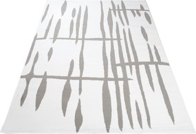 TA Koberec T967A WHITE CHEAP PP CRM Biely Obdĺžnikový Rozmer: 120x170 cm