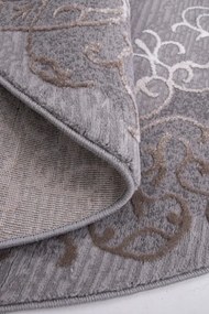 Koberec GALYA K3810A sivý / hnedý kruh