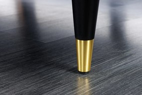 Taburetka Velvet Cozy 80cm horčicovo žltý zamat