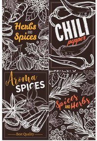 Ceduľa Herbs &amp; Spices Chili
