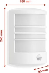 Telefunken 315506TF-LED Vonkajšie nástenné svietidlo so senzorom LED/12W/230V IP44