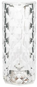 Stolná lampa Torre, 1x transparentné PVC tienidlo, RGB