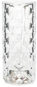 Stolná lampa Torre, 1x transparentné PVC tienidlo, RGB