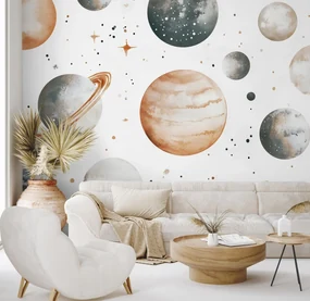 Fototapeta - Zemitý planetky (147x102 cm)