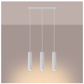 Biele závesné svietidlo Gleam – Sollux