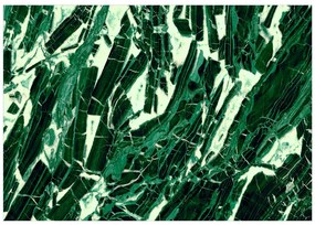 Artgeist Fototapeta - Emerald Marble Veľkosť: 245x175, Verzia: Samolepiaca