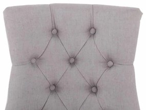 Jedálenská stolička Aberdeen - látka, drevené nohy antik tmavé - Sivá