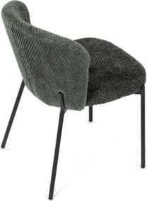 Jedálenská stolička bouclé, zelená CT-W1077 GRN2