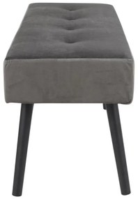 Dizajnová lavica Elaina, sivý zamat