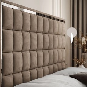 VYSOKÁ ČALÚNENÁ POSTEĽ NOEMI SILVER 160X200 ROYAL VELVET 176