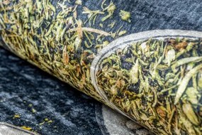 Protišmykový koberec / behúň ANDRE 42760 sivý / zelený