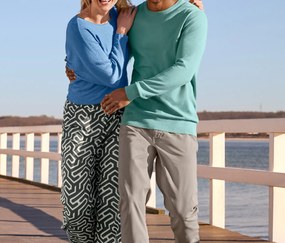 Pulóver z jemného úpletu, modrý