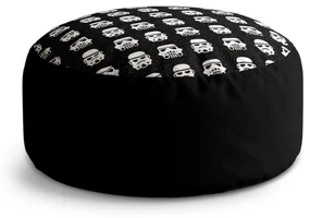 Sablio Taburet Circle Star Wars Stormtrooper Pattern: 40x50 cm