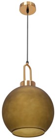 Toolight - Stropné svietidlo z dymového skla 1xE27 60W APP442-CP, šedá, OSW-05631