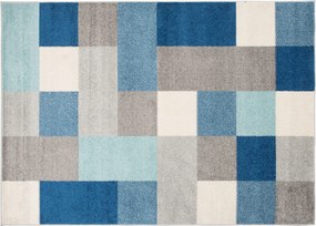 TA Koberec C574B ŠEDÁ/TURQUOIS AZURE Rozmer: 200x250 cm