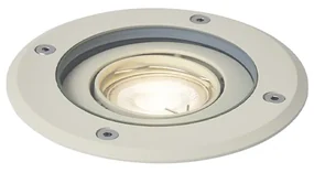 Moderné zemné bodové svietidlo béžové GU10 50 mm nastaviteľné IP65 - Delux