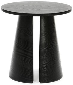 Čierny odkladací stolík Teulat Cep, ø 50 cm