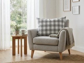 Obliečka na vankúš z mikrovlákna COUNTRY CHECK 70x90 cm, zeleno-sivá