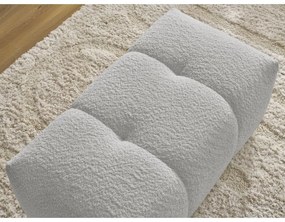 Svetlosivá podnožka z textílie buklé Roxelane – Bobochic Paris