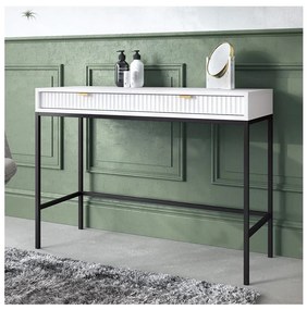 Odkladací stolík NOVA 77x104 cm biela/čierna