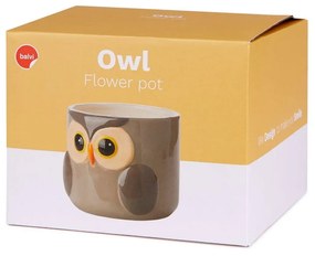 Keramický kvetináč ø 13,5 cm Owl – Balvi