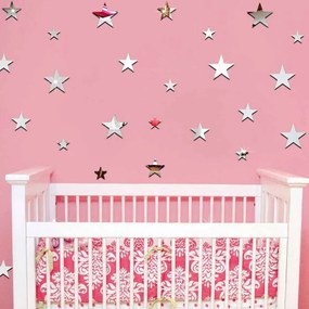 Sada 20 zrkadlových samolepiek Ambiance Stars