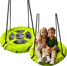 LEAN Sport Záhradná hojdačka Čapie hniezdo pre deti zelená 60 cm