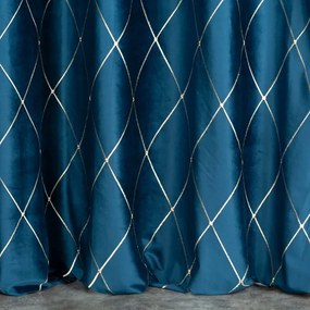Dekorstudio Francúzsky zamatový záves PIERRE CARDIN MARGO - granátovomodrý