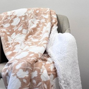 Home Elements Mikroflanelová deka, kolekcia Béžové ruže