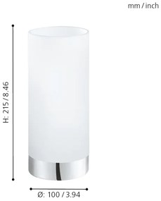 Eglo 95776 - Stolná lampa DAMASCO 1 1xE27/60W/230V