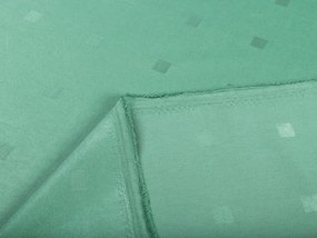 Biante Dekoračný záves PM-023 Štvorčeky na svetlo zelenom 140x210 cm