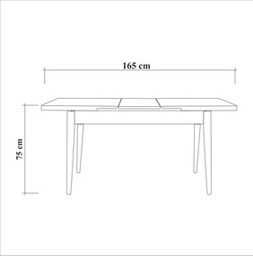 Jedálenský set Vina 5D orech/antracit