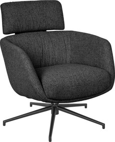XXXLutz RELAXAČNÉ KRESLO, kov, textil, čierna, tmavosivá Dieter Knoll - Kreslá - 001261001003