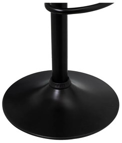 Čierne barové stoličky s nastaviteľnou výškou z imitácie kože v súprave 2 ks (výška sedadla 56,5 cm) – Casa Selección