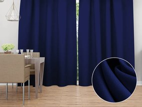 Biante Dekoračný záves Rongo RG-084 Námornícka modrá 140x140 cm